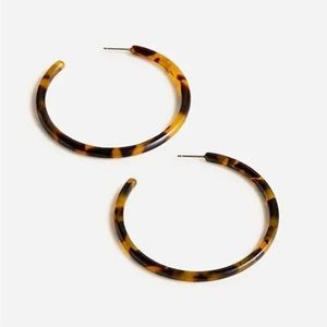 ⚓️J.Crew Tortoise Hoop Earrings